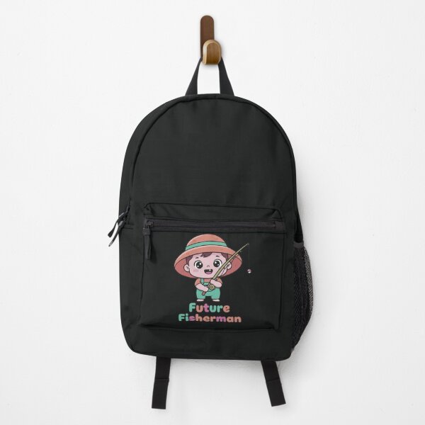Item preview, Future Fisherman Cute Baby Angler Cartoon designed and sold by AwesomeBeyondLimits.