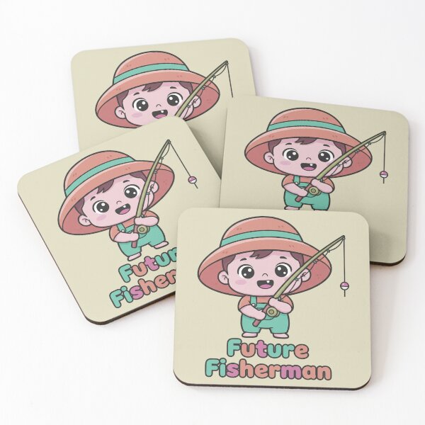 Item preview, Future Fisherman Cute Baby Angler Cartoon designed and sold by AwesomeBeyondLimits.