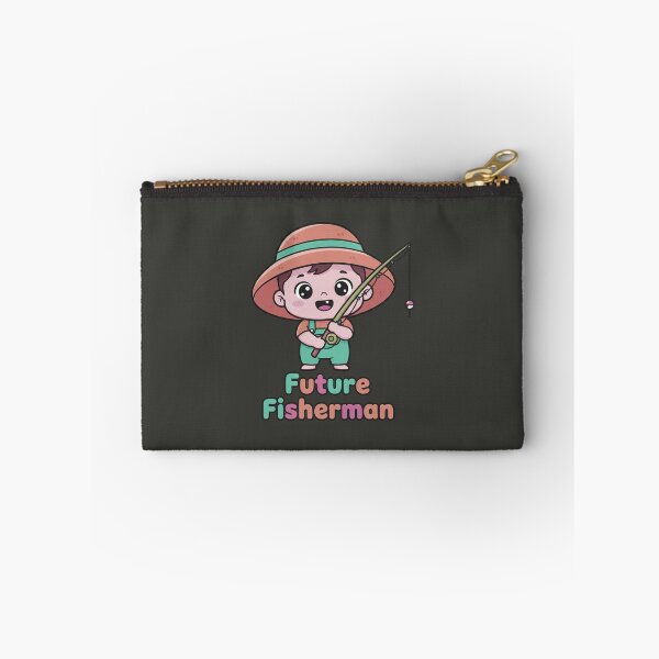 Item preview, Future Fisherman Cute Baby Angler Cartoon designed and sold by AwesomeBeyondLimits.