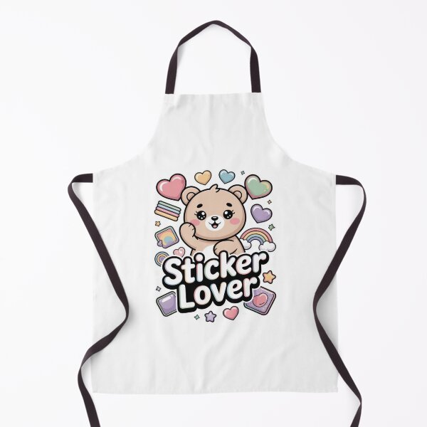 Item preview, Sticker Lover Kawaii Bear Pastel Aesthetic Design designed and sold by BunBuntheDog-.