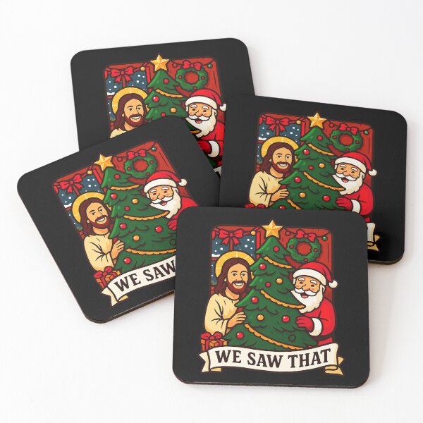 Item preview, We Saw That Jesus Santa Claus Christmas Tree designed and sold by plushism.