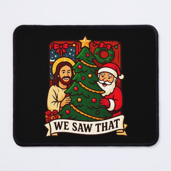 Item preview, We Saw That Jesus Santa Claus Christmas Tree designed and sold by plushism.