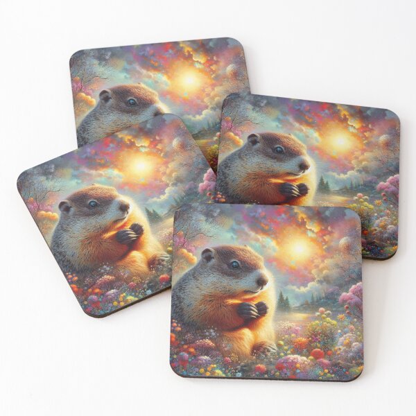 Item preview, Groundhog in a Magical Meadow designed and sold by purplesensation.