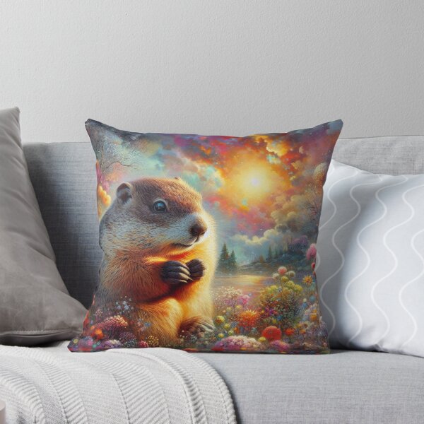 Item preview, Groundhog in a Magical Meadow designed and sold by purplesensation.