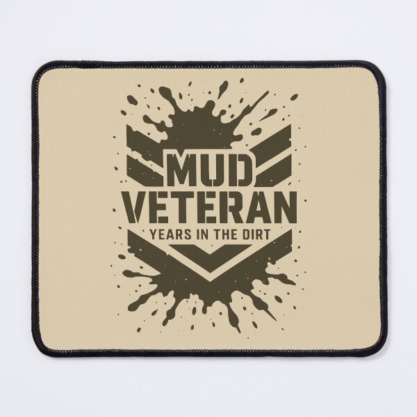 Item preview, Mud Veteran Dirt Badge designed and sold by SnappyPNG.