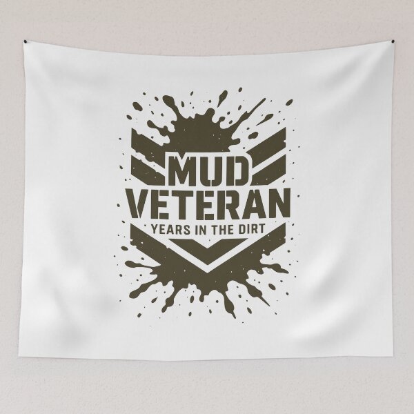Item preview, Mud Veteran Dirt Badge designed and sold by SnappyPNG.