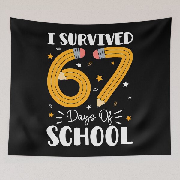 Item preview, Classic 67 Student I Survived School Days Meme Teacher of 67 Funny designed and sold by SteveSaccoro.