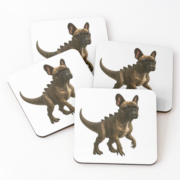 Item preview, French Bulldog as a Tyrannosaurus designed and sold by MrBooch.