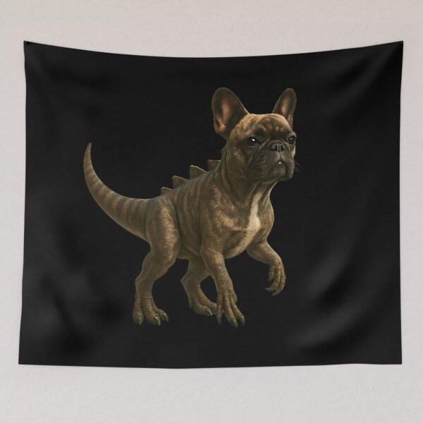Item preview, French Bulldog as a Tyrannosaurus designed and sold by MrBooch.