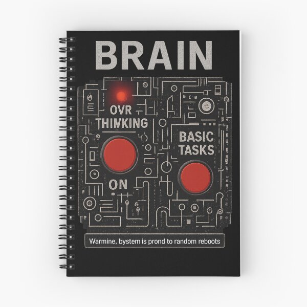 Item preview, Overthinking Mode - Brain Control Panel Funny Psychology designed and sold by Ataqhin.
