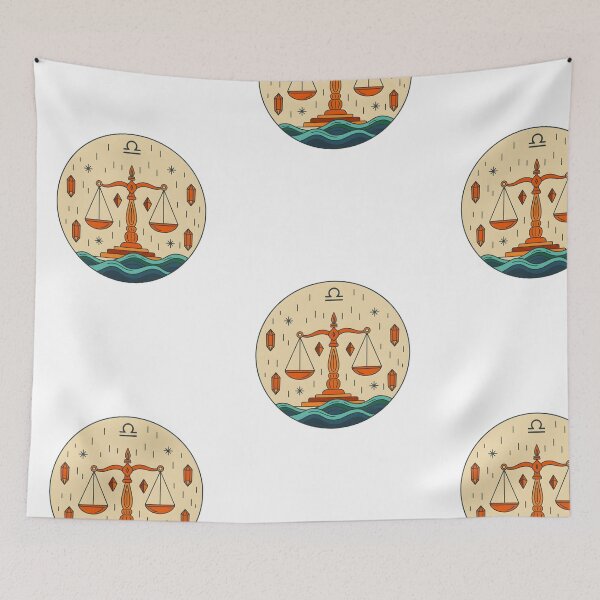 Item preview, LIBRA ZODIAC SIGN ART designed and sold by infinitearte.