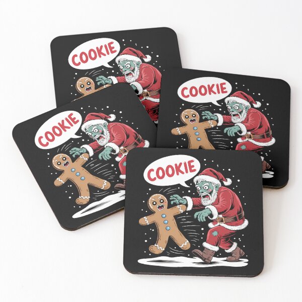 Item preview, Funny Christmas Zombie Santa And Gingerbread designed and sold by cosmicncozyS.