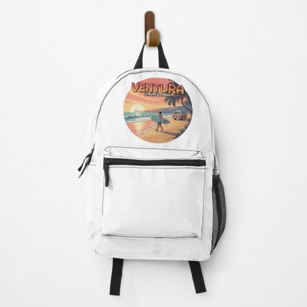 Item preview, Ventura California Sunset Surfer Retro Pixel Art Design designed and sold by CircinusStore.