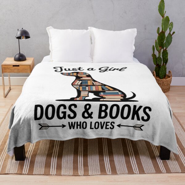 Item preview, Just A Girl Who Loves Dogs And Books Reading Dog Puppy Lover  designed and sold by MyzoToyota.