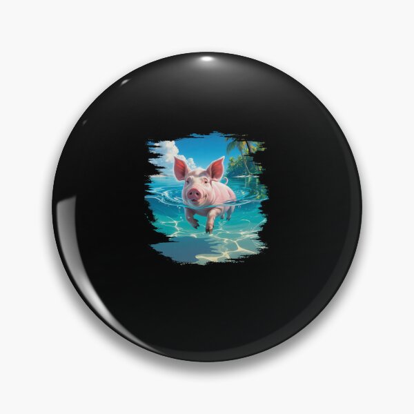 Item preview, Bahamas Swimming Pig  designed and sold by TorjeARTStore.