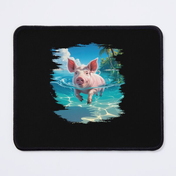 Item preview, Bahamas Swimming Pig  designed and sold by TorjeARTStore.