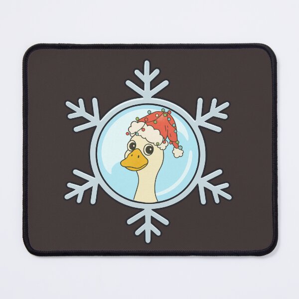 Item preview, Cute Christmas Goose in Snowflake Frame designed and sold by BreezifyDesignStudio.