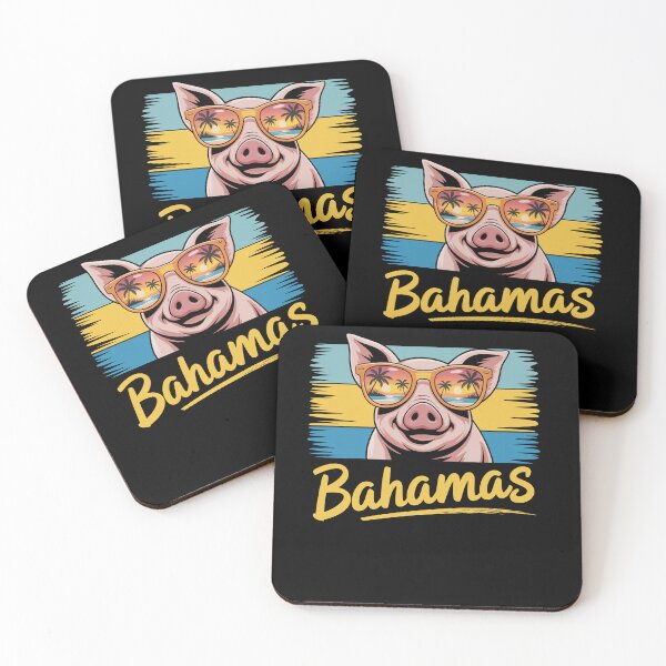 Item preview, Bahamas Swimming Pig Caribbean Beach Trips Summer Vibes designed and sold by TorjeARTStore.