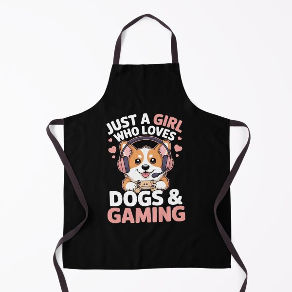 Item preview, Just A Girl Who Loves Dogs And Gaming Cute Gamer Dog designed and sold by MyzoToyota.