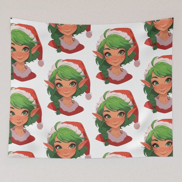 Item preview, Festive Christmas Elf: Xmas Santa Helper designed and sold by bapupa.