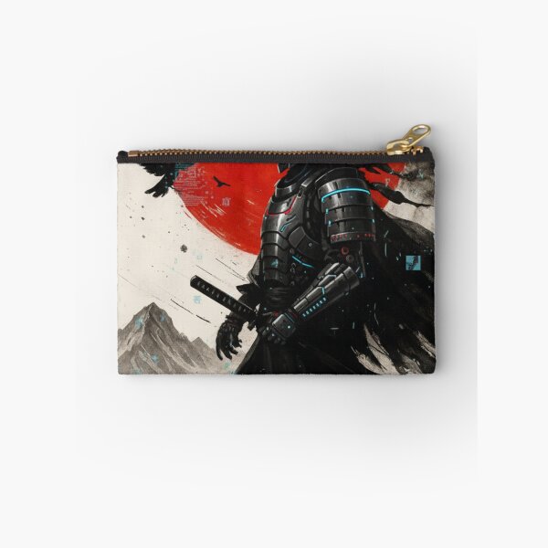 Item preview, Cyberpunk Samurai with Blue Katana – Neo Japan Artwork designed and sold by NautilusPrint.
