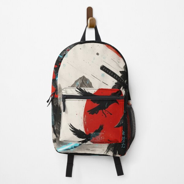Item preview, Cyberpunk Samurai with Blue Katana – Neo Japan Artwork designed and sold by NautilusPrint.