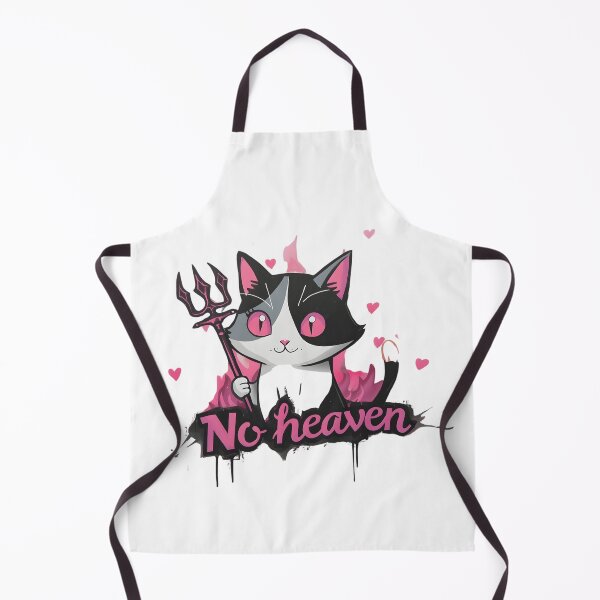Item preview, “Cute devil cat reporting for duty ?? This ‘No Heaven’ kitty is 90% adorable, 10% chaotic energy. Perfect for anyone who looks sweet… but causes problems on purpose ??” designed and sold by No Heaven.