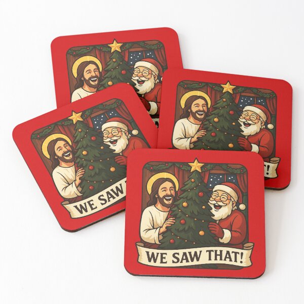Item preview, We Saw That Jesus Santa Claus Christmas Tree designed and sold by plushism.