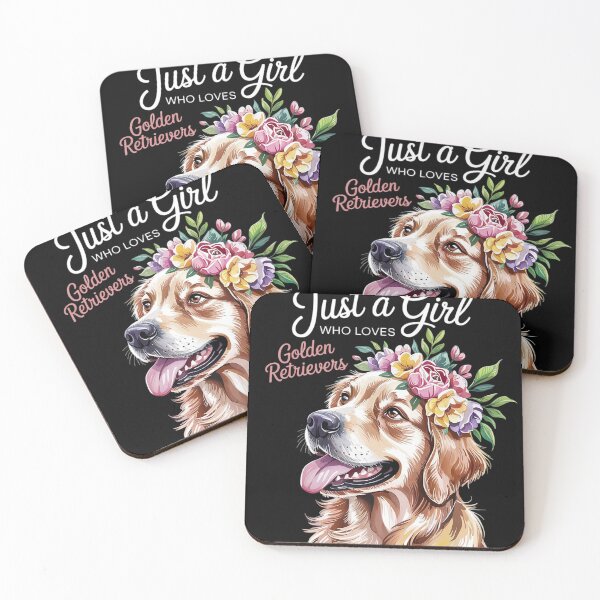 Item preview, Just a Girl Who Loves Golden Retrievers Girls Who Love Dogs  designed and sold by NailMolisa.