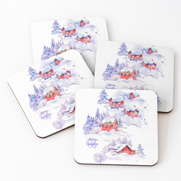 Item preview, Merry Christmas And a Village Covered in Snow. designed and sold by Dinasshop.