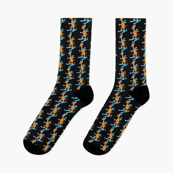 Item preview, Funny Giraffe Skiing Winter Holidays designed and sold by cosmicncozyS.