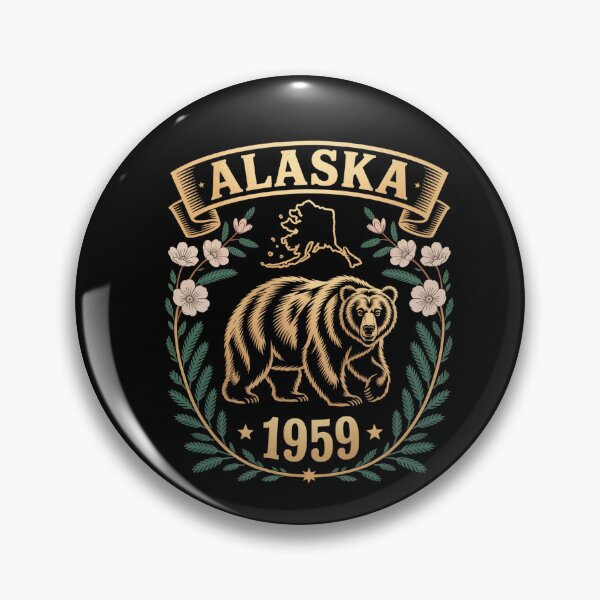 Item preview, Alaska 1959 Bear Wilderness Heritage designed and sold by NewIdeasSArt.