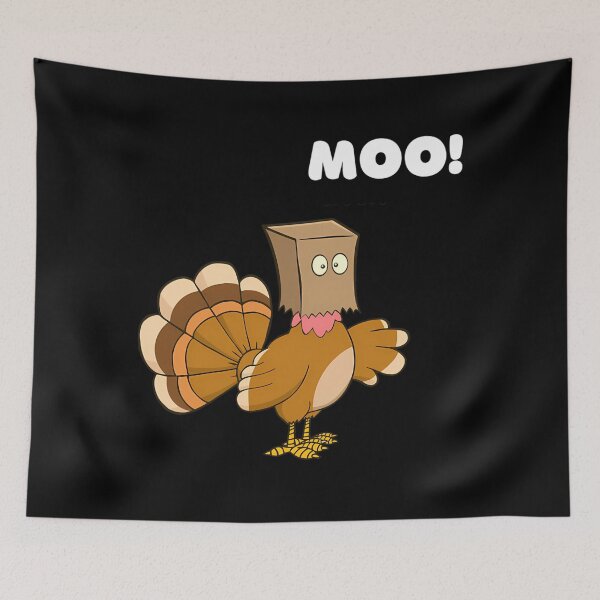 Item preview, Turkey Moo Funny Holiday Day Cow 90s Festive Thanksgiving designed and sold by rebeccathanuos.