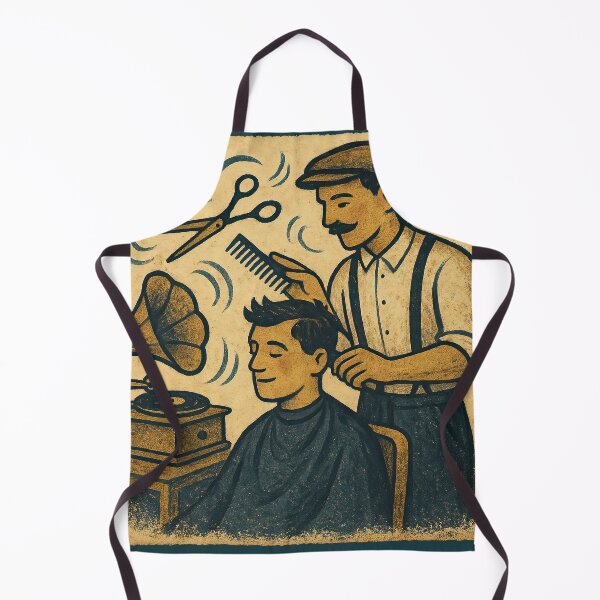 Item preview, Barbershop Groove In Vintage Style designed and sold by EdvvinStudios.