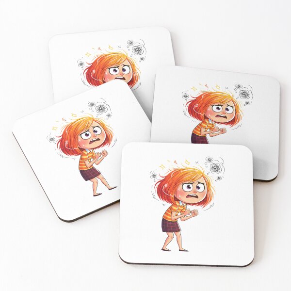 Item preview, Anxiety Inside Out 2 Funny Orange Character Minimalist Vector Pixar Emotions Mental Health T-Shirt designed and sold by GeniePixel.