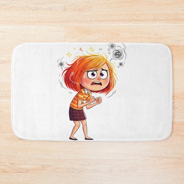 Item preview, Anxiety Inside Out 2 Funny Orange Character Minimalist Vector Pixar Emotions Mental Health T-Shirt designed and sold by GeniePixel.