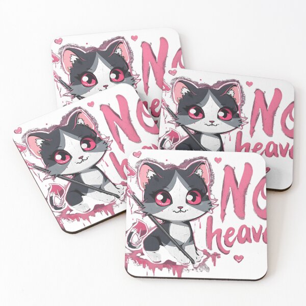 Item preview, “Cute devil cat reporting for duty ?? This ‘No Heaven’ kitty is 90% adorable, 10% chaotic energy. Perfect for anyone who looks sweet… but causes problems on purpose ??” designed and sold by No Heaven.