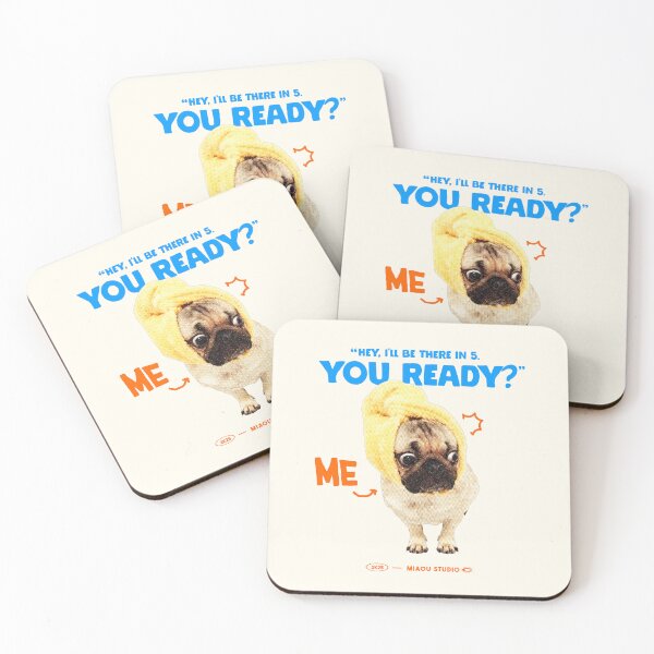 Item preview, Funny Panic Dog Meme – “I’ll Be There in 5” T-Shirt designed and sold by Miaou Studio.