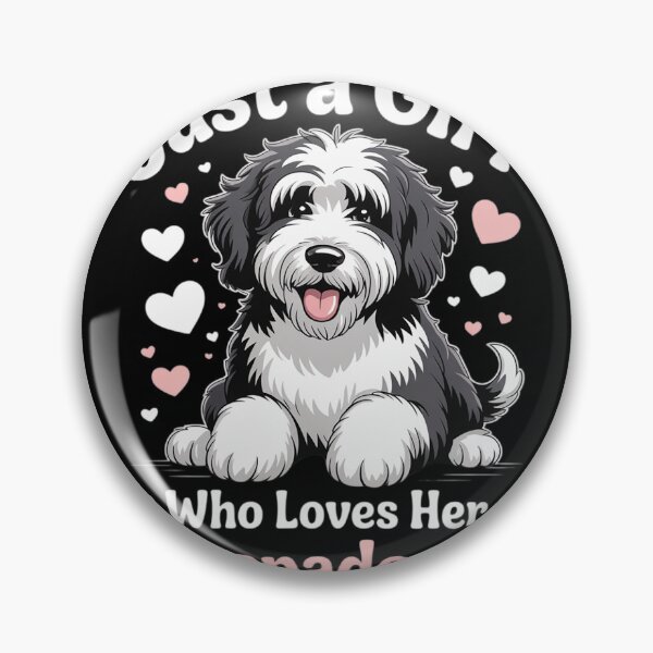 Item preview, Just a Girl Who Loves Her Sheepadoodle Dog  designed and sold by NailMolisa.