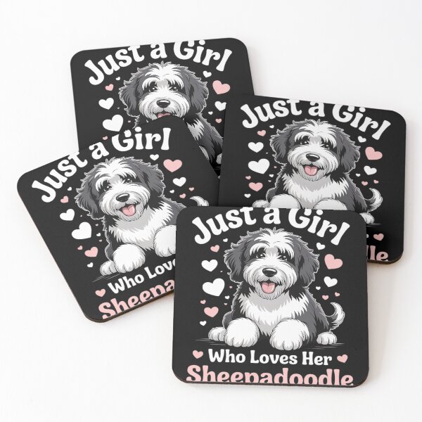Item preview, Just a Girl Who Loves Her Sheepadoodle Dog  designed and sold by NailMolisa.