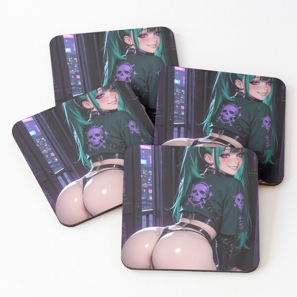 Item preview, Anime waifu cyberpunk digital art 4 designed and sold by Planet Utoppia.