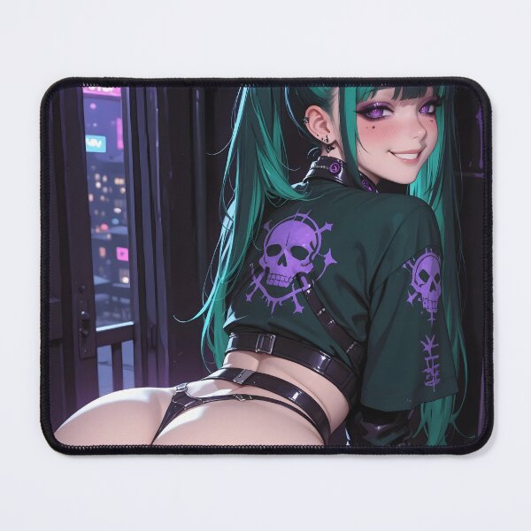 Item preview, Anime waifu cyberpunk digital art 4 designed and sold by Planet Utoppia.