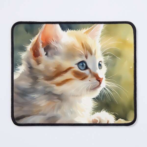 Item preview, Watercolour Kitten in Sunlight designed and sold by CalmnessbyChoice.