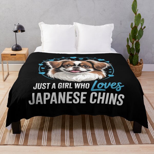 Item preview, Just A Girl Who Loves Japanese Chins Cute Dog Lover  designed and sold by NailMolisa.