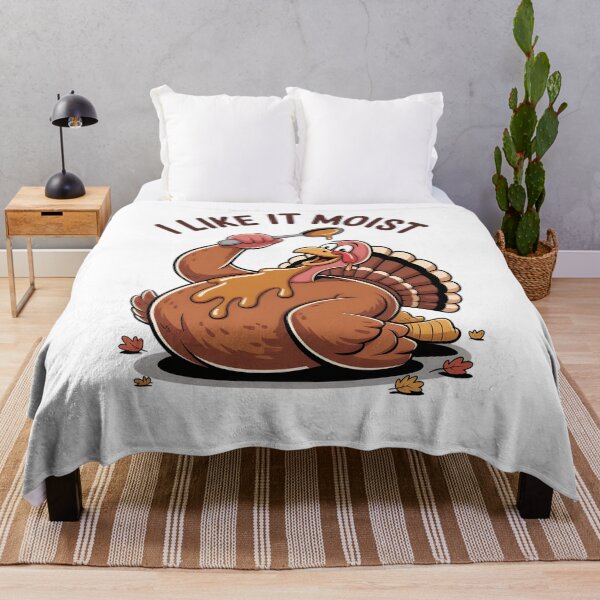 Item preview, Funny Thanksgiving Turkey Humor with Cartoon i like it Moist Turkey Graphic and Saucy Holiday Joke Perfect for Feasts and Fall Laugh designed and sold by Souck12.