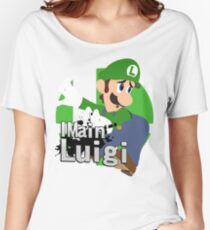 Camiseta ancha para mujer I Main Luigi - Super Smash Bros. Ultimate