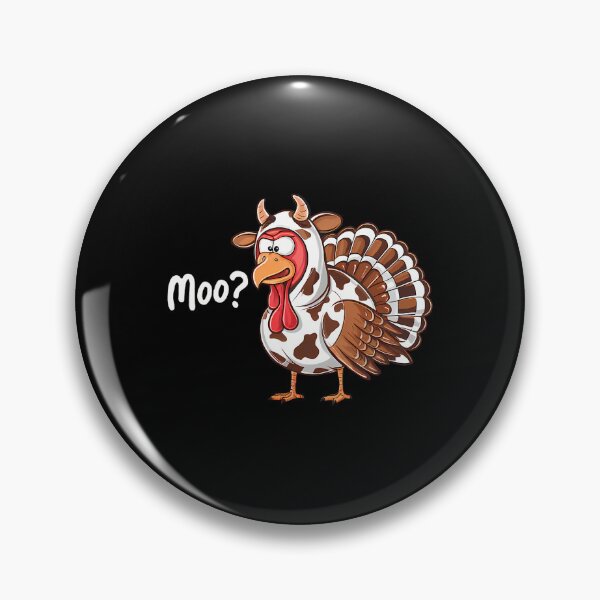 Item preview, Funny Festive Moo Cow 90s Day Thanksgiving Turkey Holiday designed and sold by rebeccathanuos.
