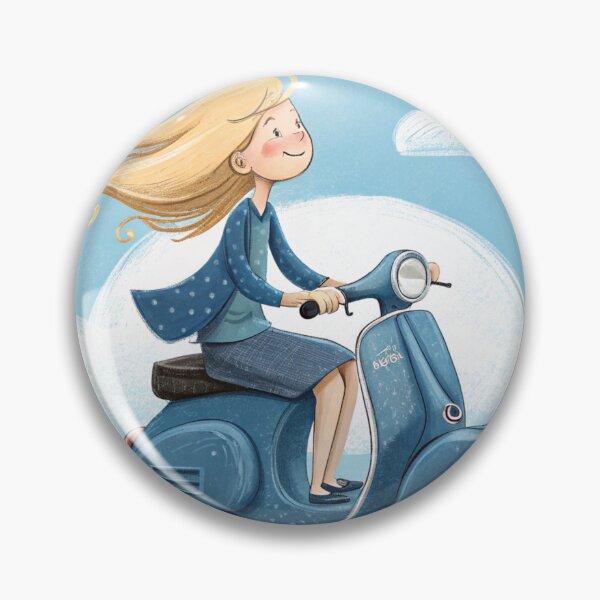 Item preview, Blonde Girl Scooter designed and sold by zangess1.
