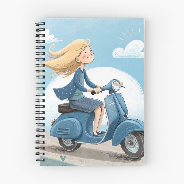 Item preview, Blonde Girl Scooter designed and sold by zangess1.
