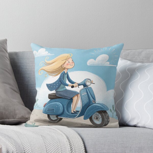 Item preview, Blonde Girl Scooter designed and sold by zangess1.